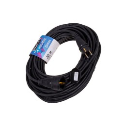 Удлинитель-шнур 1х30м 16А IP44 250В 4кВт черн. каучук КГ 3х2.5 УХз16 Россия КОСМОС YSHKsm30m-1g(16A)