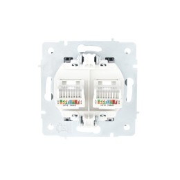 Розетка компьютерная 2-м СП Vesna механизм графит LEZARD 742-3488-141