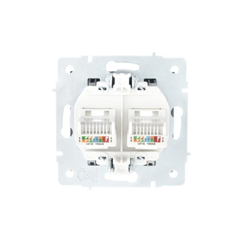 Розетка компьютерная 2-м СП Vesna механизм графит LEZARD 742-3488-141