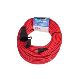 Удлинитель-шнур 1х50м 16А IP44 220В 3.5кВт ПВС 2х1.5 УХ16 Россия КОСМОС YSHKsm50m-1g(16A)S