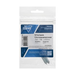 Шпилька сантехническая М8х100 (уп.2шт) Tech-Krep/Zitar 112234