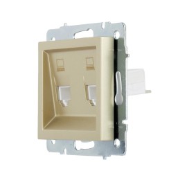 Розетка компьютерная 2-м СП Vesna механизм титан LEZARD 742-3788-141