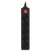 Удлинитель с сетевым фильтром 5х3м Pet AP01006-3-B черн. (пакет ПЭ) PC PET 619894