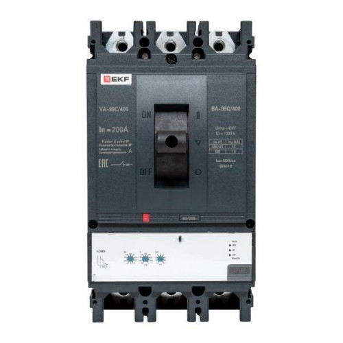 Выключатель автоматический 3п 400/200А 45кА ВА-99C Compact NS PROxima EKF mccb99C-400-200
