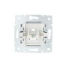 Розетка телефонная СП Vesna евро стандарт механизм бел. LEZARD 742-0288-137