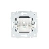 Розетка телефонная СП Vesna евро стандарт механизм графит LEZARD 742-3488-137
