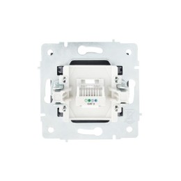 Розетка телефонная СП Vesna евро стандарт механизм графит LEZARD 742-3488-137