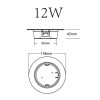 Светильник светодиодный LED 21-12-6K 12Вт 6500К встраив. круглый ЭРА Б0062142
