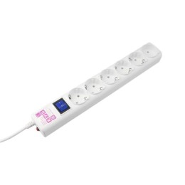 Удлинитель с сетевым фильтром 6х5м SPG(5+1)-16B-5М-WHITE бел. (коробка) POWERCUBE 435852