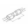 Клемма плоск. полн. изол. термоус. (КППИт гн-6.6мм) 0.5-1.5кв.мм (DRS/FDD1.25-250) (уп.100шт) Rexant