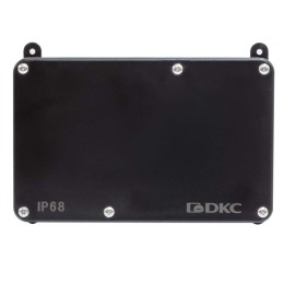Коробка индустриальная 203х128х69мм IP68 с гладкими стенками черн. DKC P68M4017