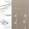 Гирлянда "Айсикл" (бахрома) 3.2х0.9м 120 LED белый каучук 3.3мм IP67 постоян. свечение 230В тепл. бе