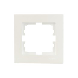 Рамка 1-местн. горизонт. VESNA жемчуж./бел. перламутр (20шт/240шт) LEZARD 742-3000-146