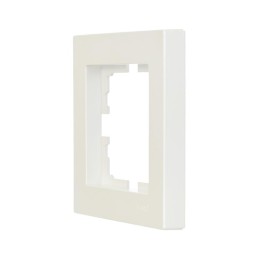 Рамка 1-местн. горизонт. VESNA жемчуж./бел. перламутр (20шт/240шт) LEZARD 742-3000-146