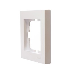 Рамка 1-местн. горизонт. VESNA жемчуж./бел. перламутр (20шт/240шт) LEZARD 742-3000-146
