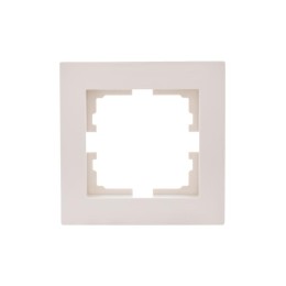 Рамка 1-местн. горизонт. VESNA кремов. LEZARD 742-0300-146
