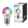 Лампа светодиодная эл. Smart Home LSH7/G45/RGBСW/Е27/WIFI 7Вт Е27 RGB+DIM+CW 220В WiFi Camelion 1450
