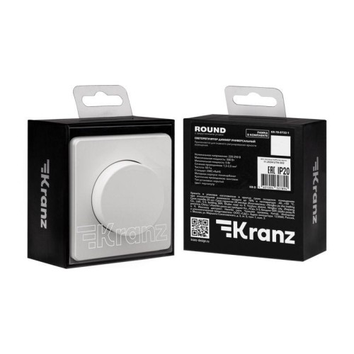 Светорегулятор (диммер) СП 300Вт ROUND MIELE перламутр Kranz KR-78-0732-1