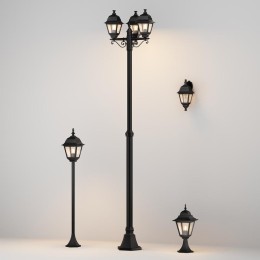 Светильник Abbey Road 1х60Вт E27 IP44 бра настен. Maytoni O003WL-01B