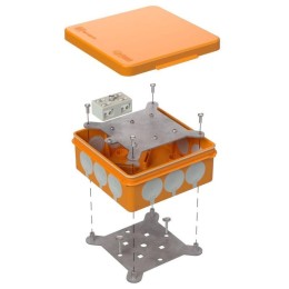Коробка огнестойкая ОП двухкомпонентн. 60-0303-FR6.0-4-2-Р Е15-Е60 RAL2004 100х100х40 (уп.16шт) Пром