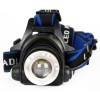 Фонарь аккумуляторный налобный E150 CREE 3Вт фокус 3 режима 220В пластик. черн. (бокс) Ultraflash 12