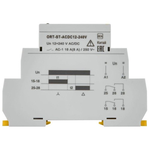 Реле пуска звезда-треугольник ORT 12-230В AC/DC IEK ORT-ST-ACDC12-240V