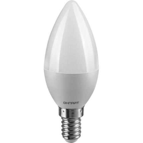 Лампа светодиодная 90 411 OLL-C37-9-230-4K-E14-FR (PRO 90-240В) ОНЛАЙТ 90411