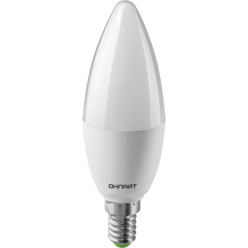 Лампа светодиодная 90 416 OLL-C37-13-230-6.5K-E14-FR (PRO 90-240В) ОНЛАЙТ 90416