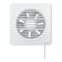 Вентилятор вытяжной осевой D125 с антимоскитн. сеткой шнур. тягов. выключателем ERA 5-02