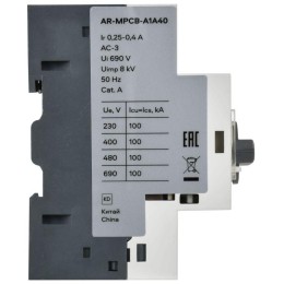 Выключатель автоматический защиты двигателя A1 GV2P 0.24-0.4А ARMAT IEK AR-MPCB-A1A40