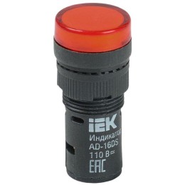 Лампа светосигнальная AD16DS d16мм 36В AC/DC красн. KARAT IEK BLS10-ADDS-036-K04-16