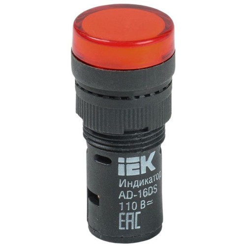 Лампа светосигнальная AD16DS d16мм 36В AC/DC красн. KARAT IEK BLS10-ADDS-036-K04-16