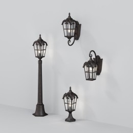 Светильник Albion 1х60Вт E27 IP44 бра настен. Maytoni O413WL-01BZ