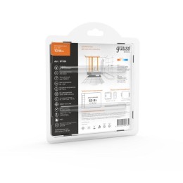 Лента светодиодная Basic 5050/60-SMD 10Вт/м 3000К тепл. бел. IP65 700лм/м 12В 10мм (уп.3м) GAUSS BT0