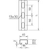 Профиль С-образный 40х22.5 L2000 сталь 2мм CPS 4L 2M FT гор. оцинк. OBO 1121979