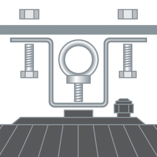 Скоба для накладного монтажа 97 472 ДСП-11 (62х140 мм) металл черн. Innolux 97472