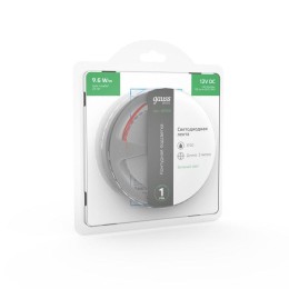 Лента светодиодная Basic 2835/120-SMD 9.6Вт/м зел. IP20 624лм/м 12В 8мм (уп.3м) GAUSS BT068