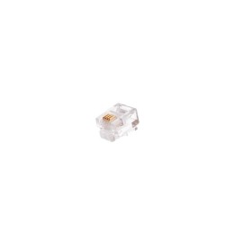 Коннектор RJ11/6P4C телефонный кат.3 неэкранир. (уп.100шт) NIKOMAX NMC-RJ64RE06UC1-100
