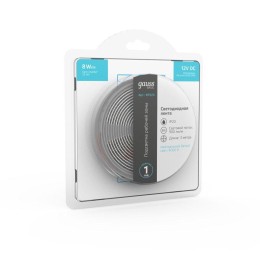 Лента светодиодная Basic 5050/60-SMD 8Вт/м 4000К нейтр. бел. IP20 900лм/м 12В 10мм (уп.3м) GAUSS BT0