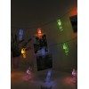 Гирлянда светодиодная со светодиодами-прищепками для фотографий 10LED мультиколор элементы питания 2