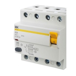 Выключатель дифференциального тока (УЗО) 4п 63А 300мА тип AC ВД1-63 KARAT IEK MDV10-4-063-300