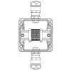Корпус взрывозащищенный 120х120х90мм 1Ex e IIC Т5 Gb / Ex tb IIIB T95град.C Db IP66 алюм. DKC 1201.1
