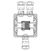 Корпус взрывозащищенный 120х120х90мм 1Ex e IIC Т5 Gb / Ex tb IIIB T95град.C Db IP66 алюм. DKC 1201.1