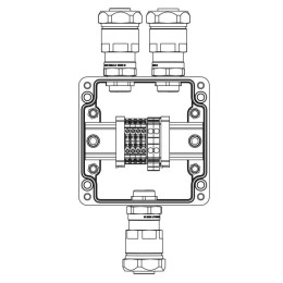Корпус взрывозащищенный 120х120х90мм 1Ex e IIC T5 Gb IP66Ex tb IIIB T95град.C Db GRP DKC 1231.031.19