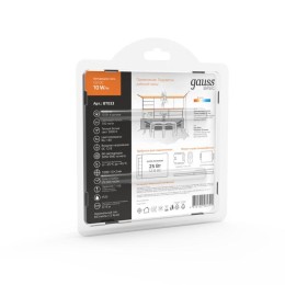 Лента светодиодная Basic 5050/60-SMD 10Вт/м 3000К тепл. бел. IP20 700лм/м 12В 10мм (уп.1м) GAUSS BT0