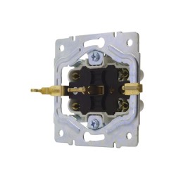 Розетка 2-м СП VESNA с заземл. со шторками ПБТ жемчуж./бел. перламутр LEZARD 742-3000-178B