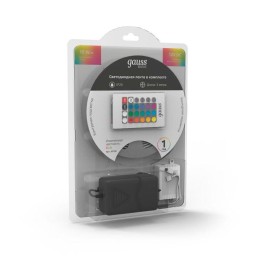 Лента светодиодная Basic 5050/60-SMD 10Вт/м RGB IP20 700лм/м 12В 10мм драйвер (уп.3м) GAUSS BT041