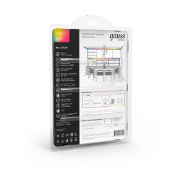 Лента светодиодная Basic 5050/30-SMD 6Вт/м RGBW IP20 390лм/м 12В 10мм драйвер (уп.3м) GAUSS BT010