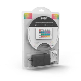 Лента светодиодная Basic 5050/30-SMD 6Вт/м RGBW IP20 390лм/м 12В 10мм драйвер (уп.3м) GAUSS BT010