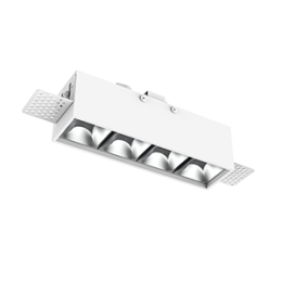 Светильник светодиодный DL-Box Reflect Multi 1x4 trimless 150х43х63 14Вт 4000К 24град. встраив. RAL9